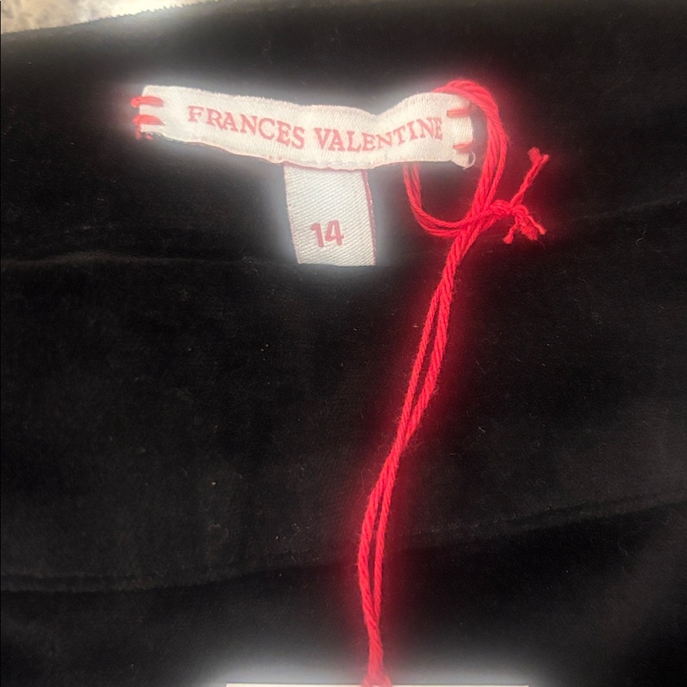 NWT Francés Valentine velvet pants.  Size 14 Black - Picture 2 of 4
